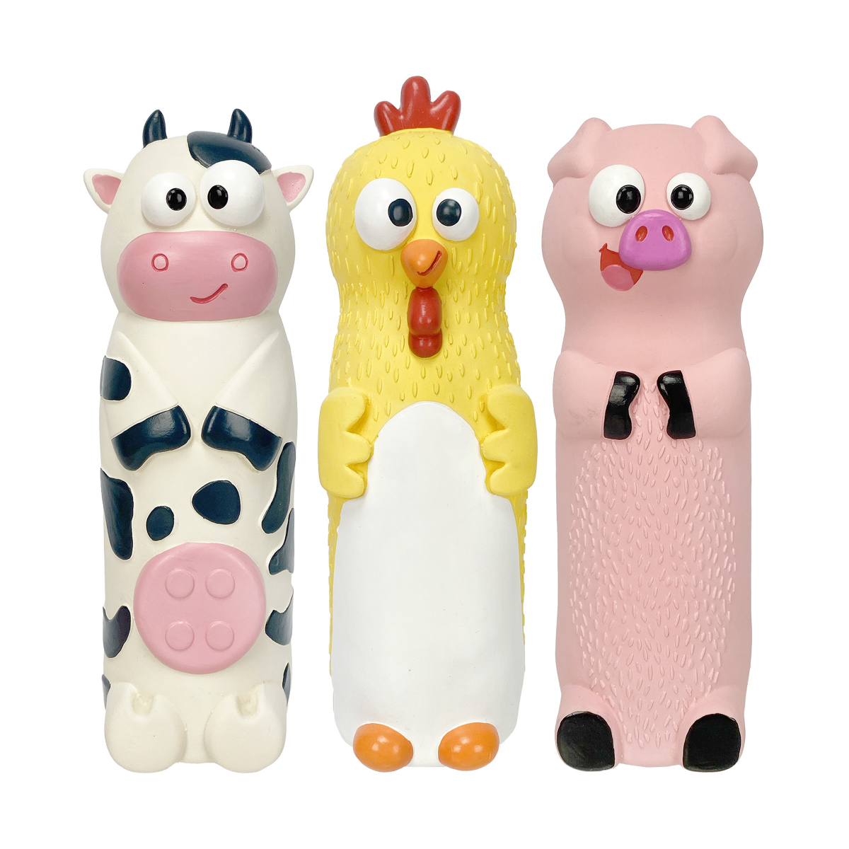 slide 1 of 1, Meijer Multipet's Look Who's Crunching 8" Latex Dog Toy in Assorted Styles, 1 ct