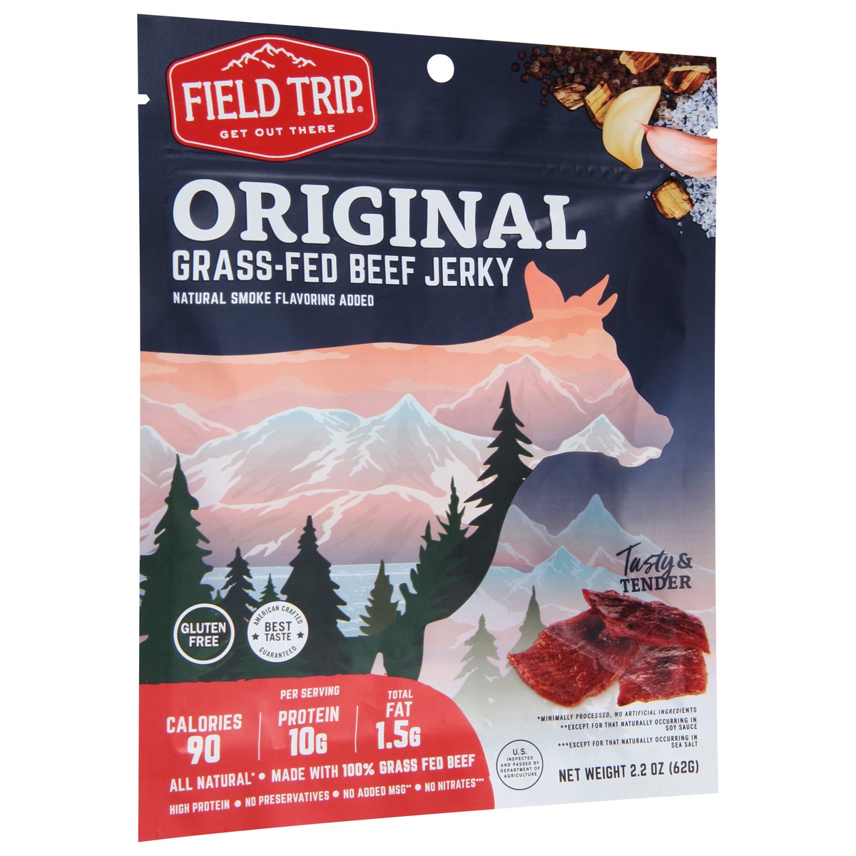 slide 3 of 9, Field Trip Grass-Fed Original Beef Jerky 2.2 oz, 2.2 oz