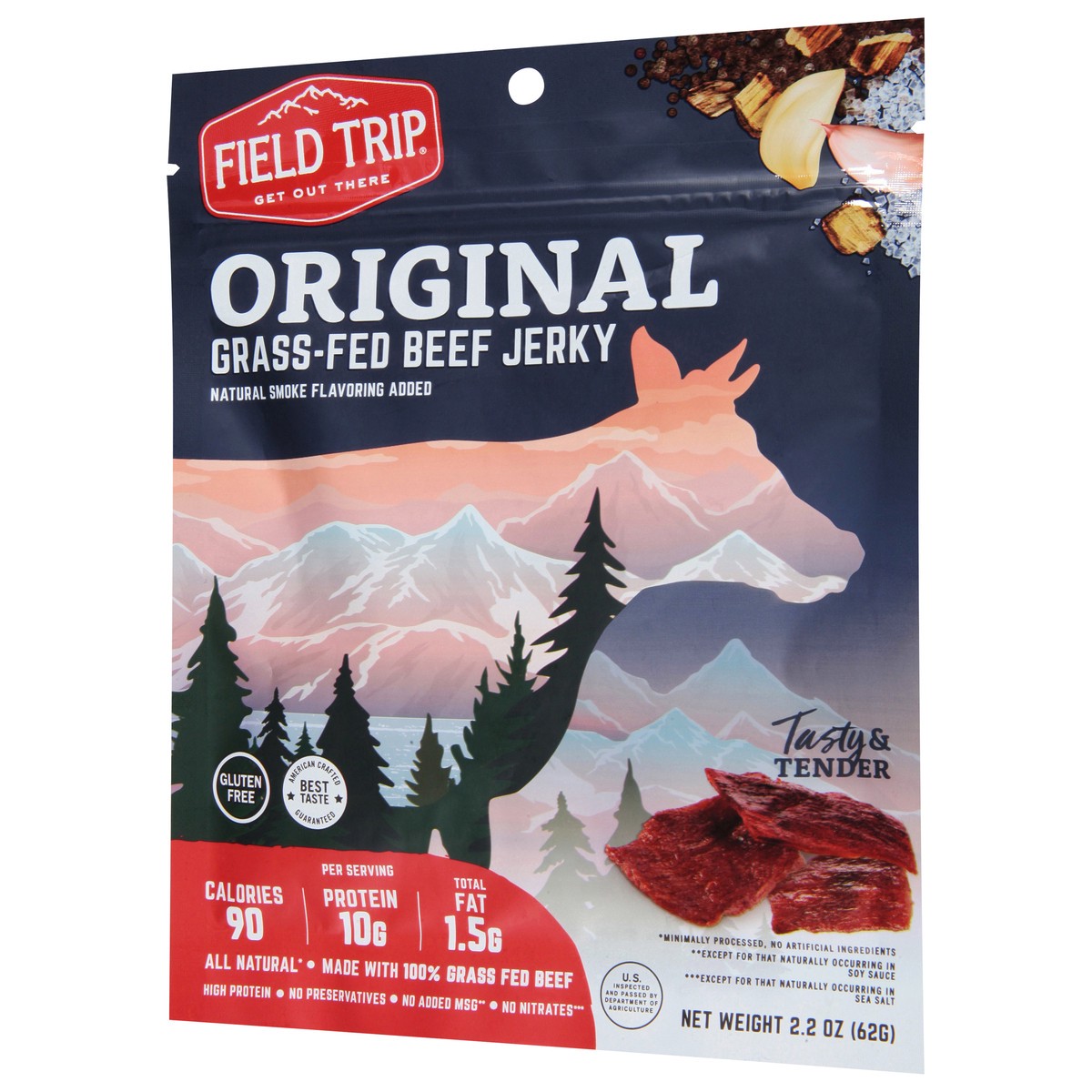 slide 2 of 9, Field Trip Grass-Fed Original Beef Jerky 2.2 oz, 2.2 oz