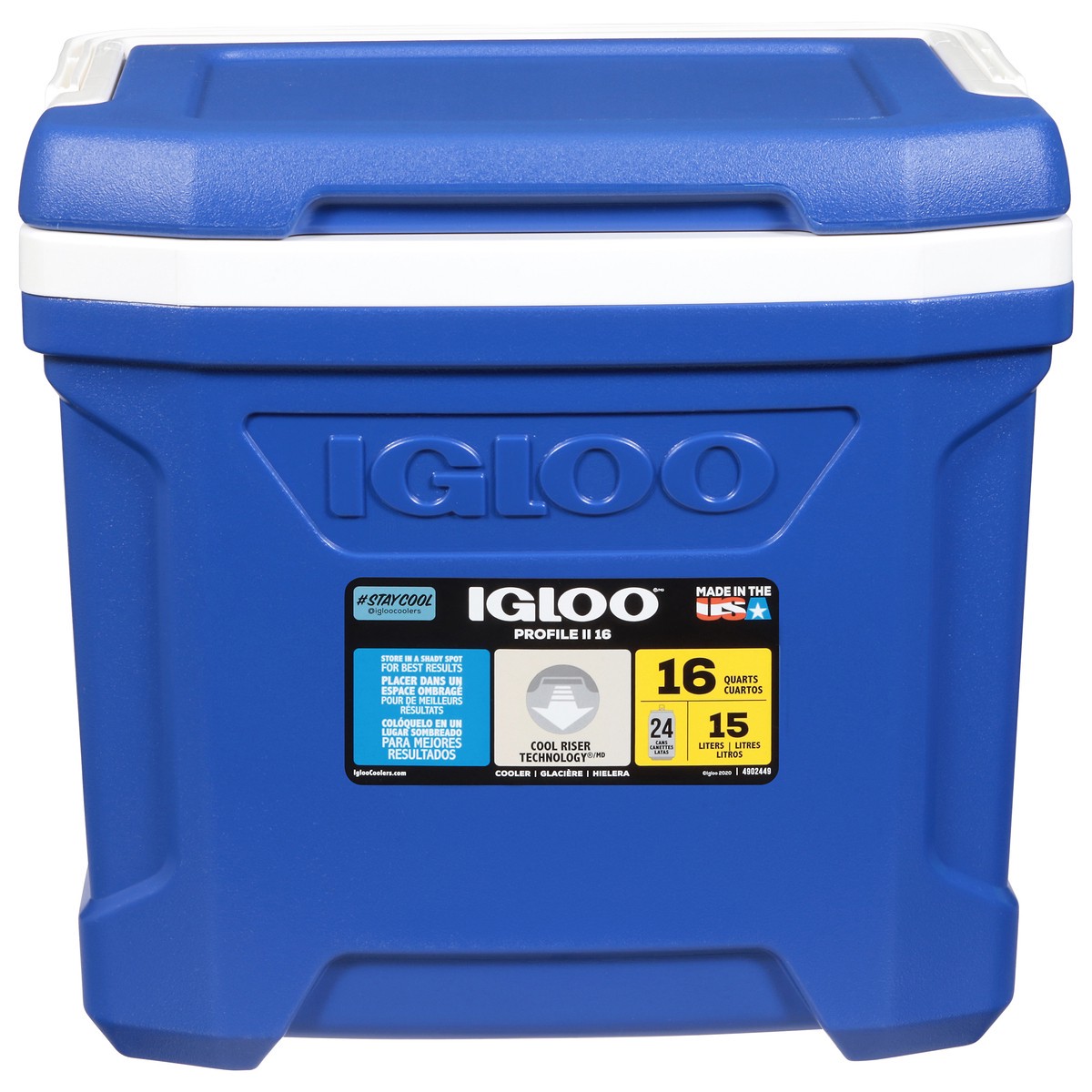 slide 1 of 9, Igloo 16 Quart Blue Profile II Cooler 1 ea, 1 ct