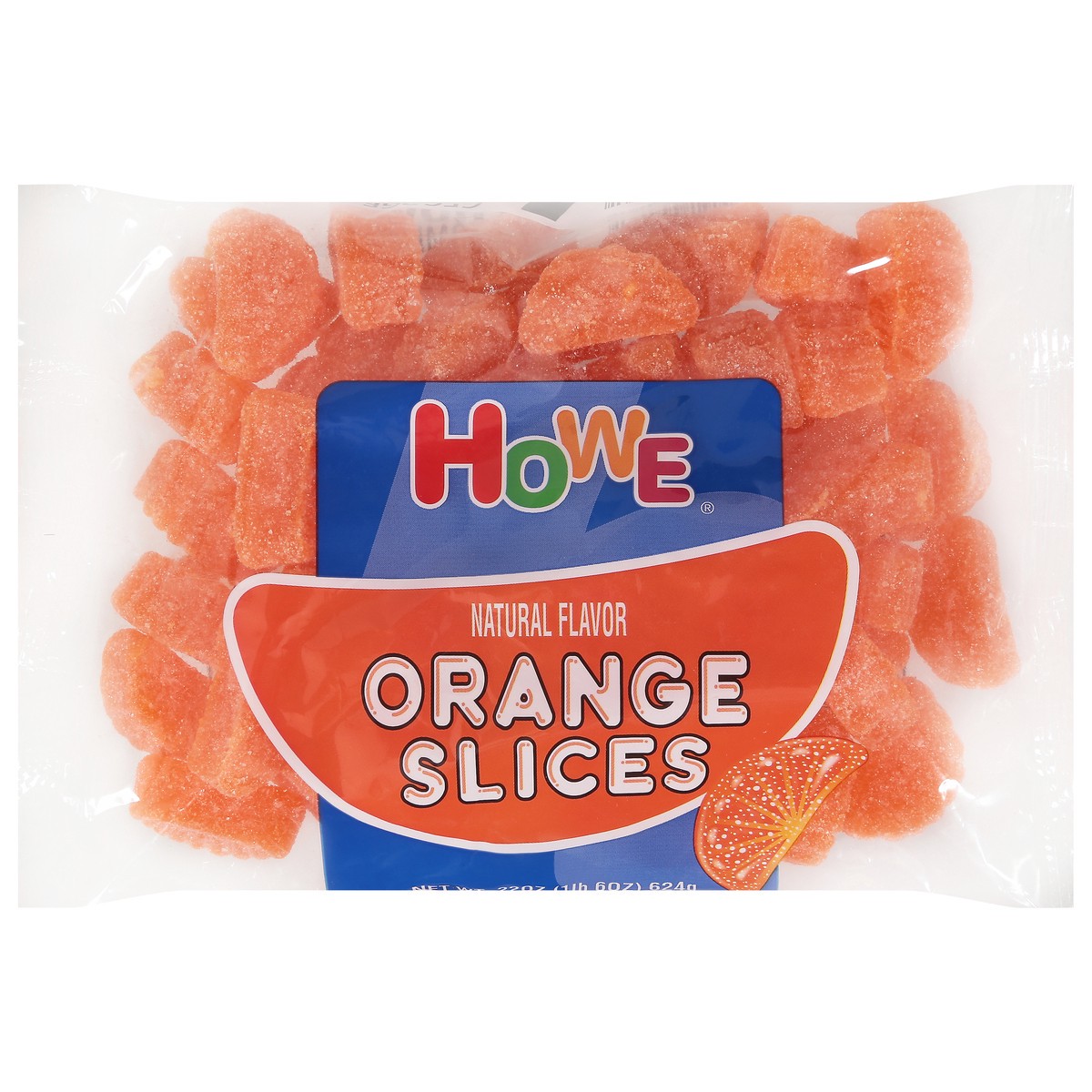 slide 1 of 9, Howe Orange Slices, 25 oz