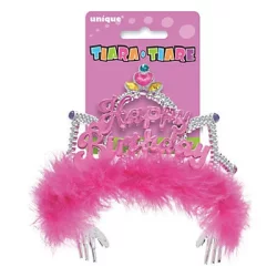 Unique Birthday Tiara, Hot Pink