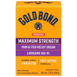 Gold Bond Pain & Itch Relief Cream Multi-Symptom Maximum Strength