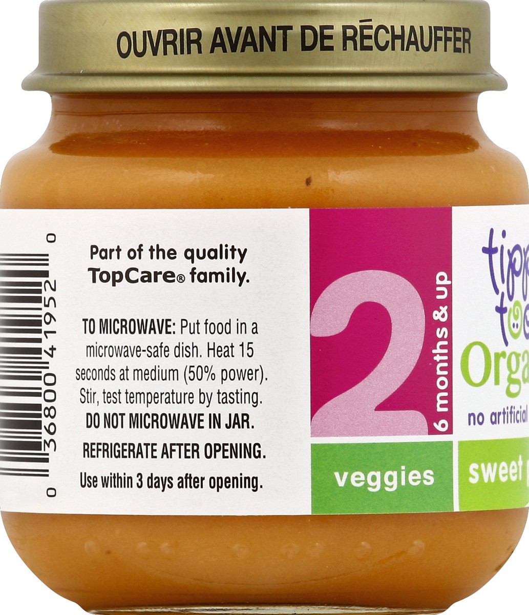 slide 3 of 6, Tippy Toes Organic Stage 2 Sweet Potatoes Baby Food, 4 oz