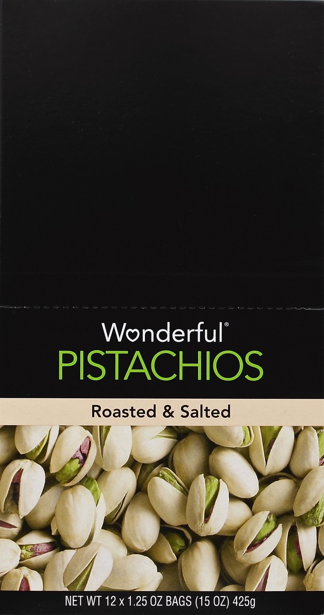 slide 4 of 4, Wonderful Wonderful Pistachios, Roasted & Salted, 1.25 oz