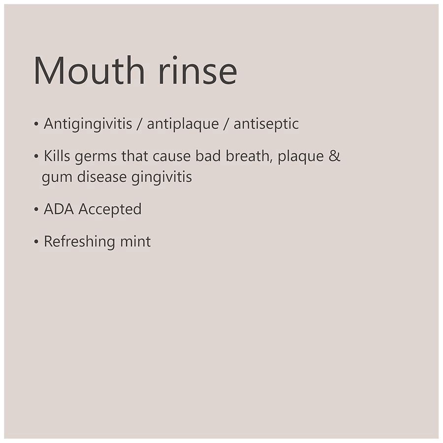 slide 4 of 5, Walgreens Fresh Mint Antiseptic Mouth Rinse, 33.8 fl oz