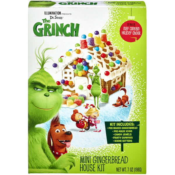 slide 1 of 1, NON BRAND Mini Grinch Gingerbread House Kit, 7 oz