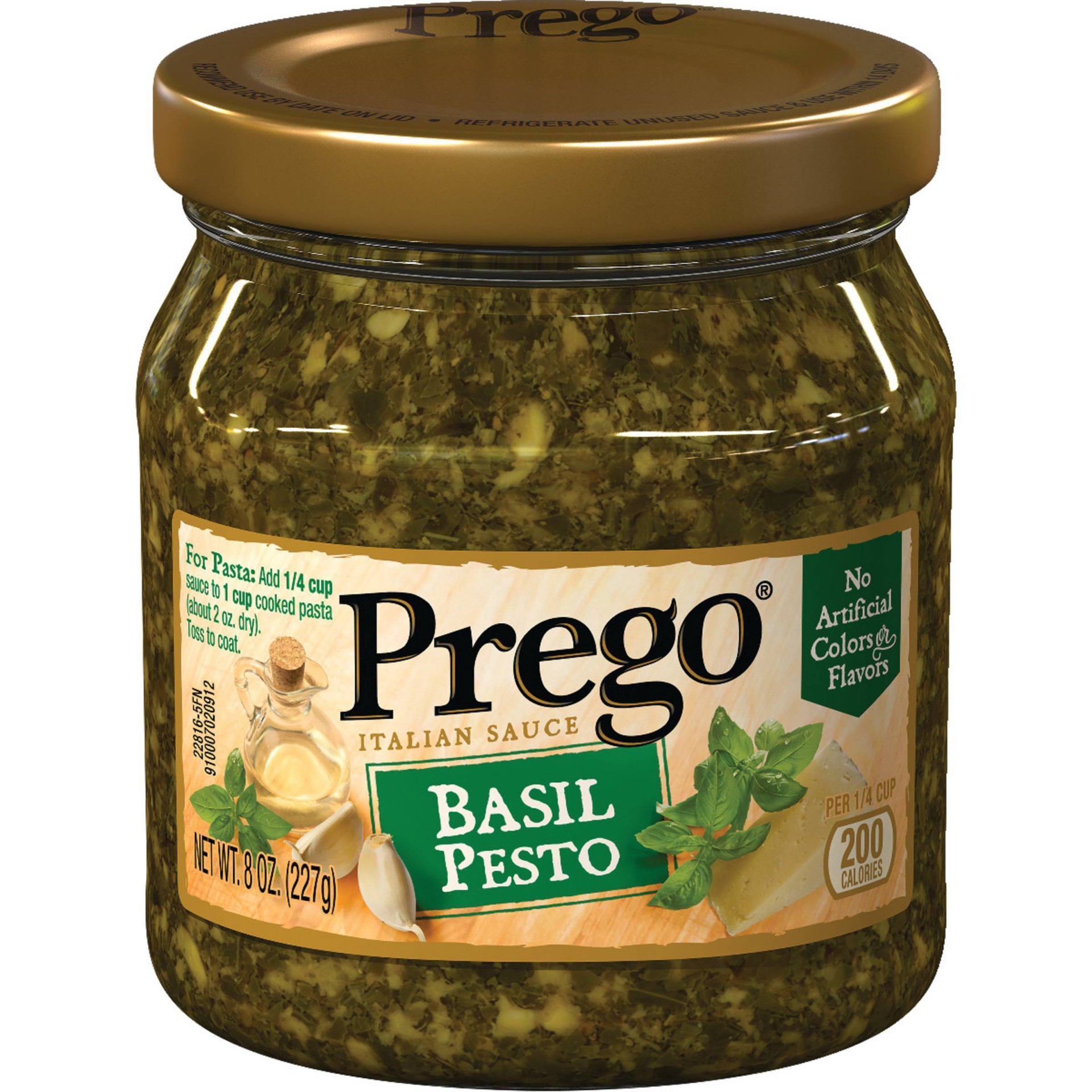 slide 1 of 5, Prego Pasta Sauce Basil Pesto Sauce - 8oz, 8 oz