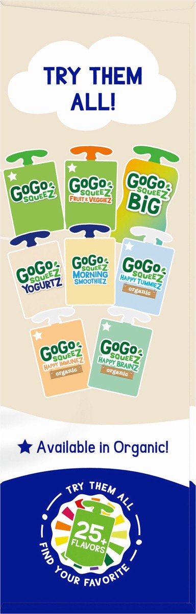 slide 7 of 11, GoGo squeeZ 4 Pack Berry Yogurt On the Go 4 - 3 oz Pouches, 4 ct