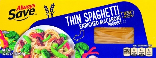 slide 1 of 1, Always Save Thin Spaghetti, 32 oz