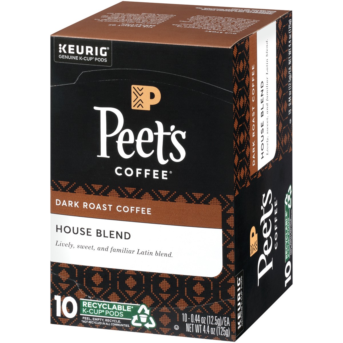 slide 8 of 9, Peet's Coffee House Blend Dark Roast Coffee K-Cup Pods - 4.4 oz, 4.4 oz