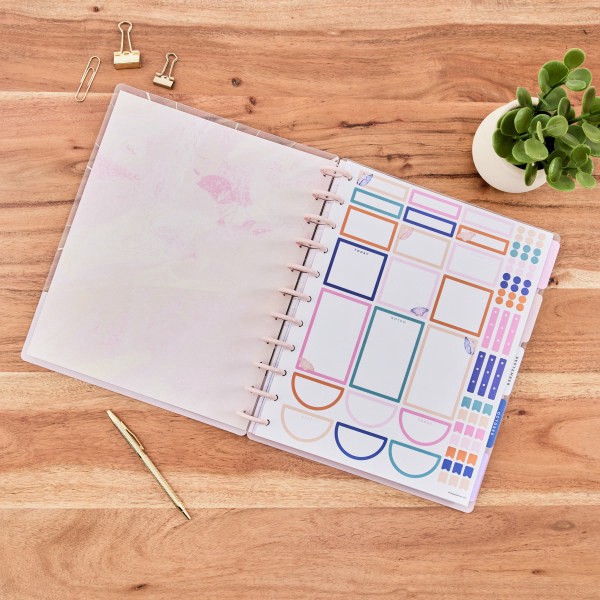 slide 6 of 10, 2024 Happy Planner Monthly/Weekly Big Happy Planner, 8 1/2" x 11", Opal Mountain, July 2024 to June 2025, 1 ct