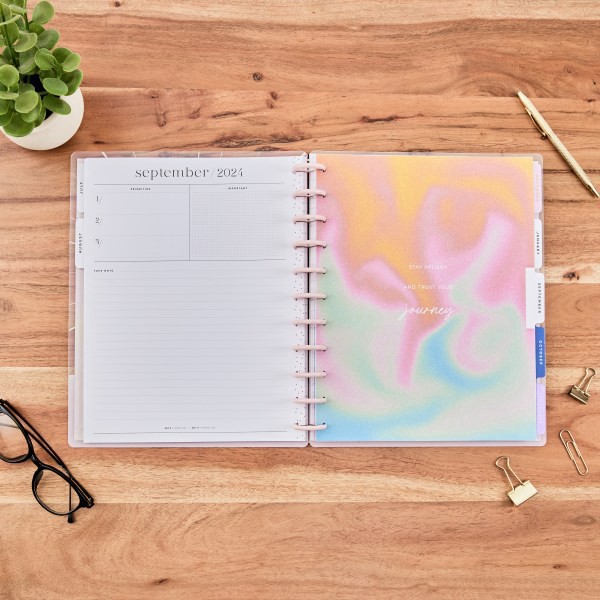 slide 10 of 10, 2024 Happy Planner Monthly/Weekly Big Happy Planner, 8 1/2" x 11", Opal Mountain, July 2024 to June 2025, 1 ct