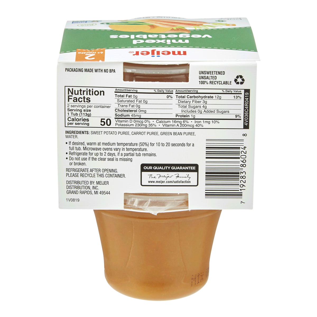 slide 5 of 5, Meijer Baby Food Mixed Vegetables of, 2 ct, 4 oz