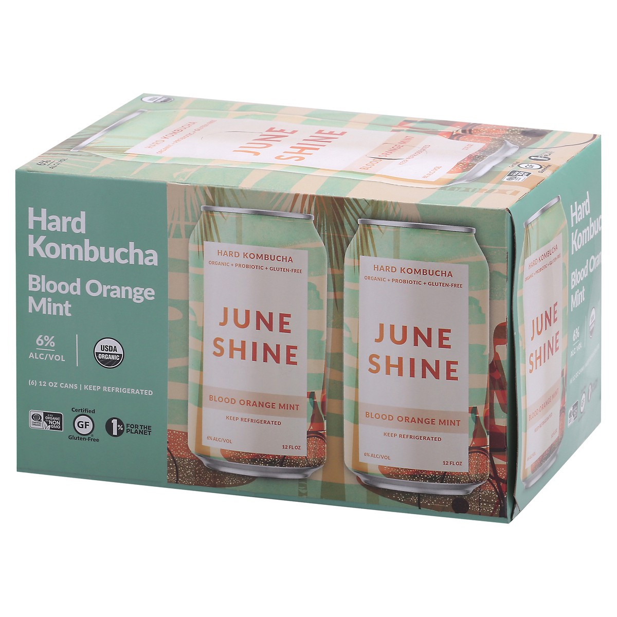 slide 3 of 9, JuneShine Blood Orng Mint, 72 fl oz