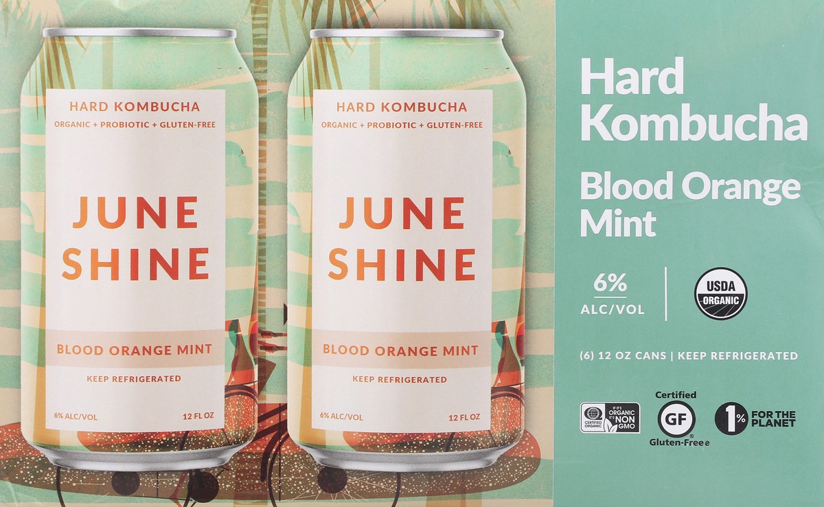 slide 5 of 9, JuneShine Blood Orng Mint, 72 fl oz