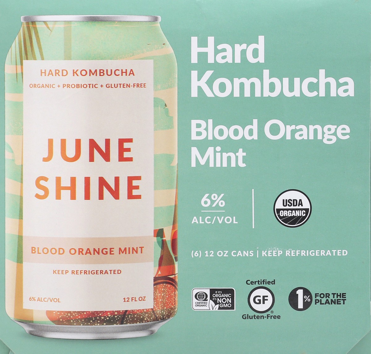 slide 8 of 9, JuneShine Blood Orng Mint, 72 fl oz