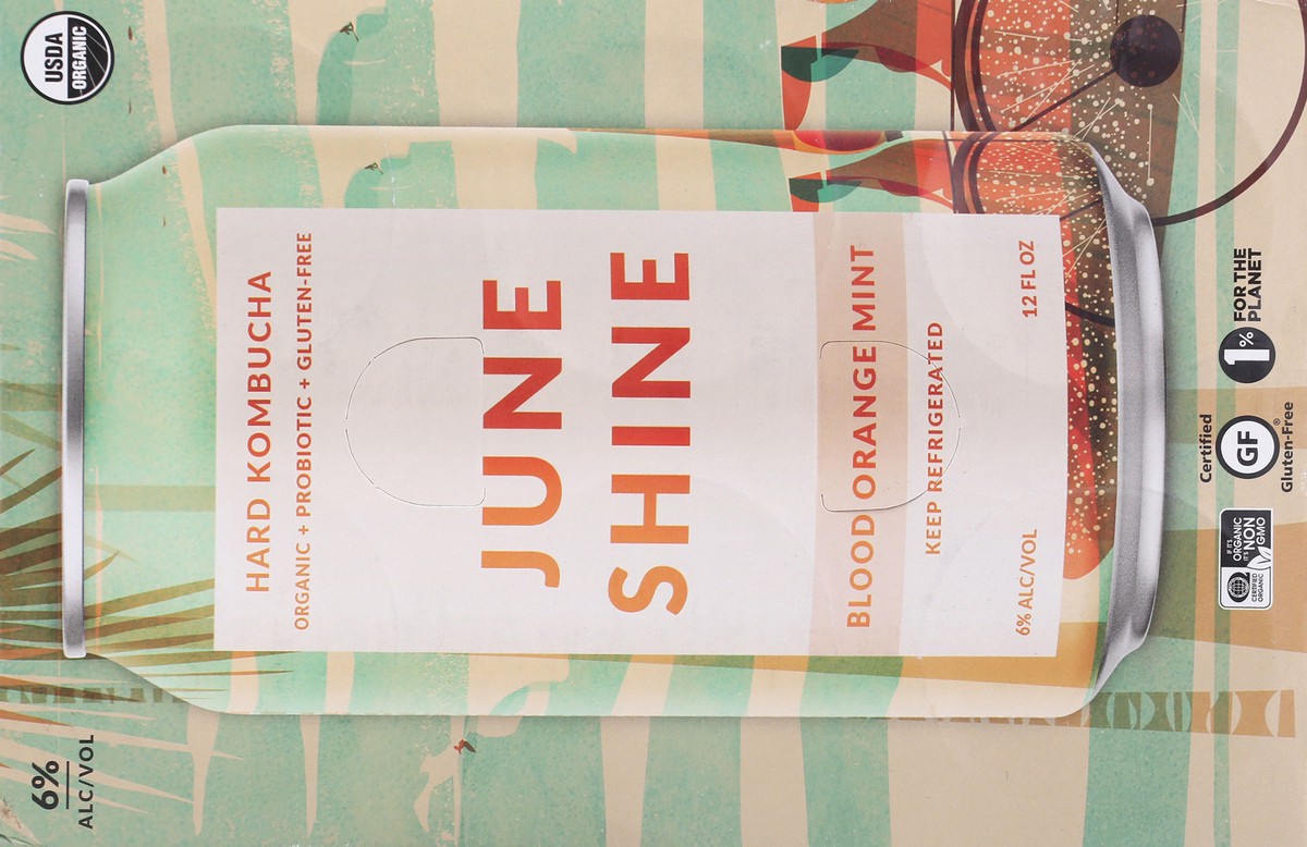 slide 9 of 9, JuneShine Blood Orng Mint, 72 fl oz