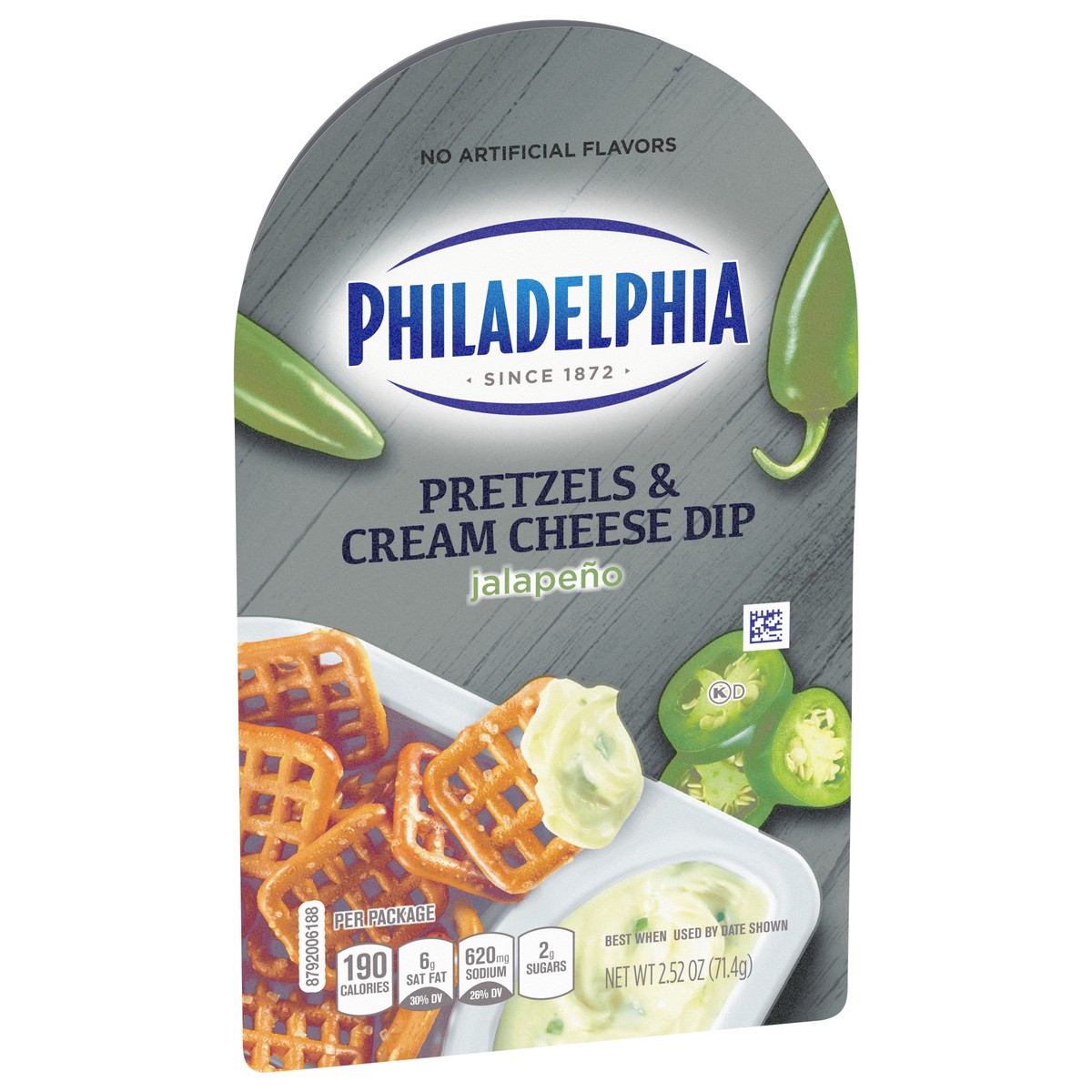 slide 5 of 9, Philadelphia Pretzels & Jalapeno Cream Cheese Dip Snack, 2.52 oz Tray, 2.52 oz