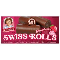 Little Debbie Snack Cakes, Little Debbie Family Pack Strawberry Swiss Rolls