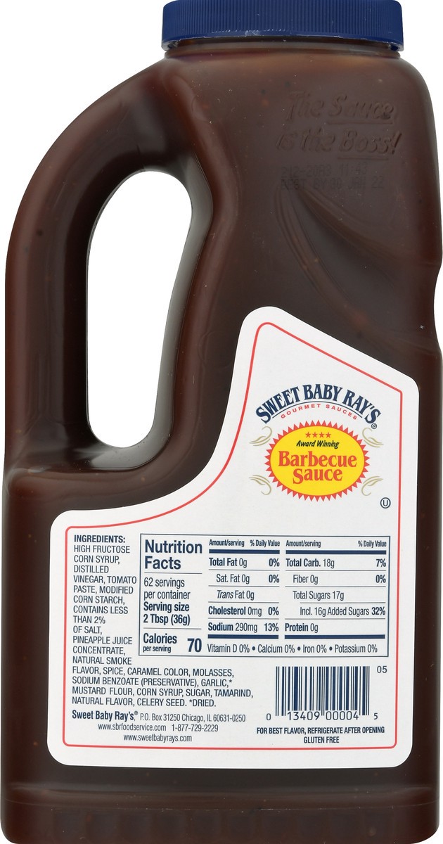 slide 11 of 13, Sweet Baby Ray's Barbecue Sauce 80 oz, 80 oz