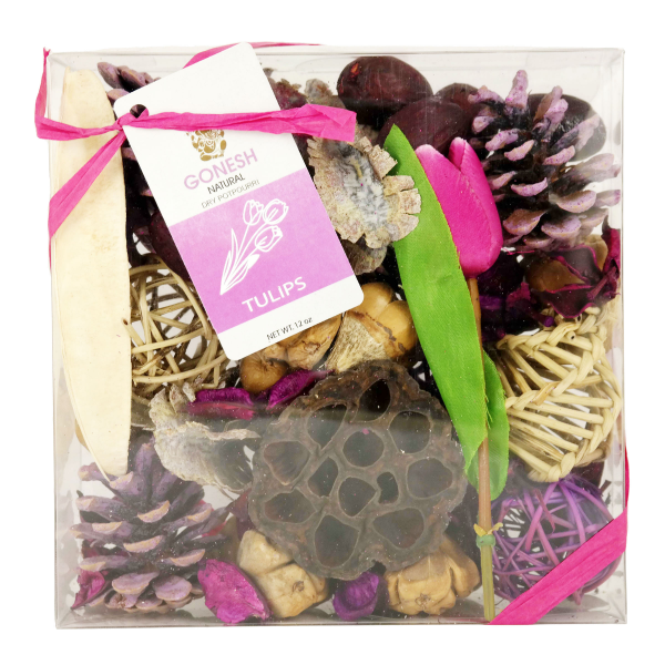 slide 1 of 1, GenieCo Potpourri Acet Box Tulip, 12 oz