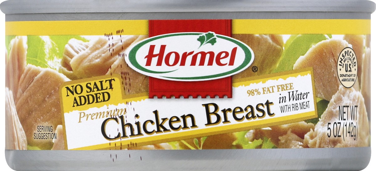 slide 6 of 7, Hormel Premum Chicken Breast No Salt Added, 5 oz