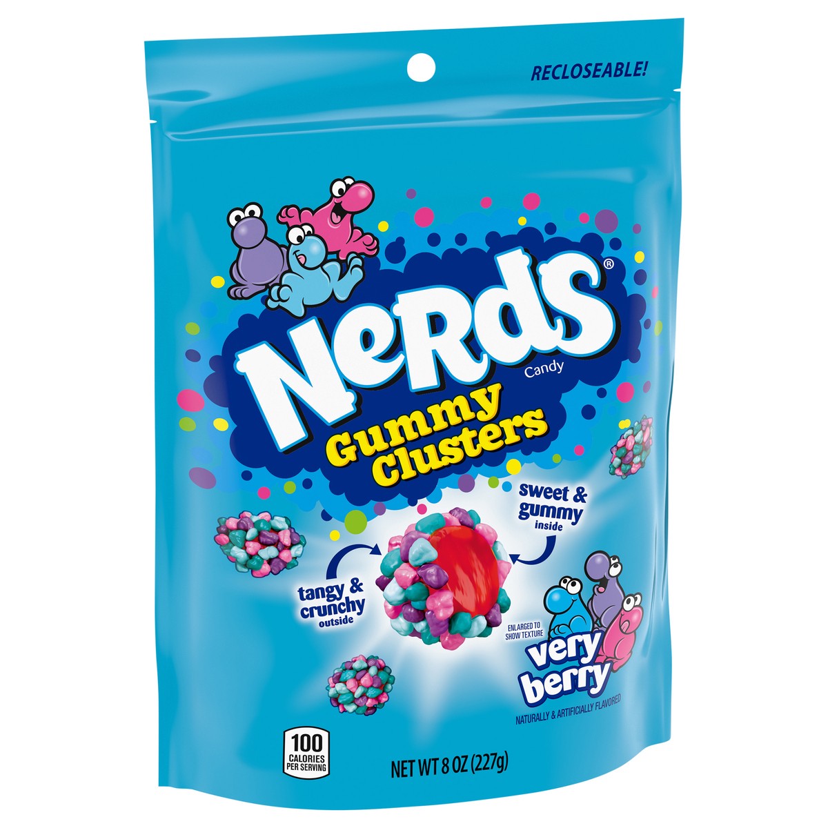 slide 3 of 9, NERDS GUMMY CLUSTERS Very Berry Candy 8 oz. Pouch, 8 oz