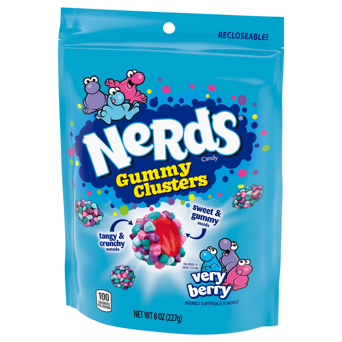 slide 4 of 9, NERDS GUMMY CLUSTERS Very Berry Candy 8 oz. Pouch, 8 oz