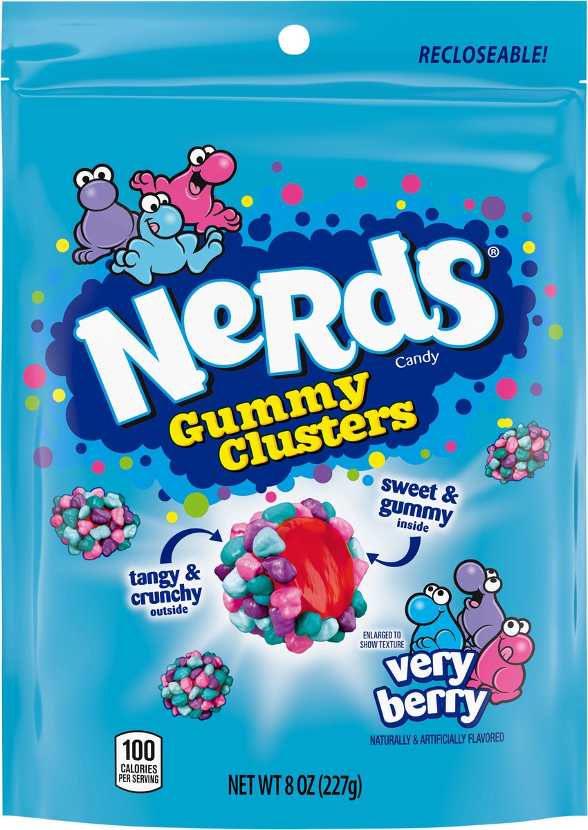 slide 7 of 9, NERDS GUMMY CLUSTERS Very Berry Candy 8 oz. Pouch, 8 oz