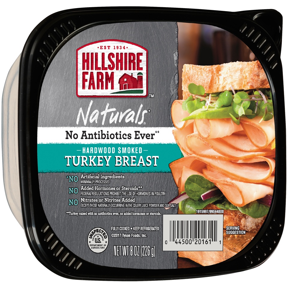 slide 3 of 6, Hillshire Farm Naturals Hardwood Smoked Turkey Breast, 8 oz