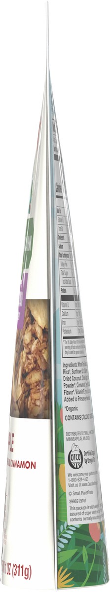 slide 2 of 9, Cascadian Farm Organic Granola with No Added Sugar, Cinnamon Apple Cereal, Resealable Pouch, 11 oz, 11 oz