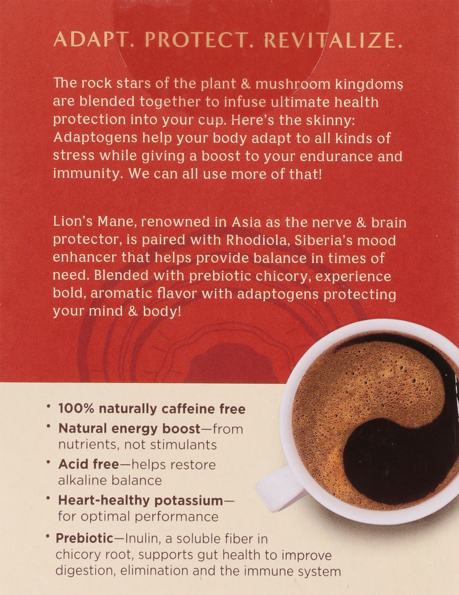 slide 13 of 13, Teeccino Rose Lion's Mane Rhodiola Mushroom Lion's Mane Rhodiola Herbal Tea 10 ea, 10 ct