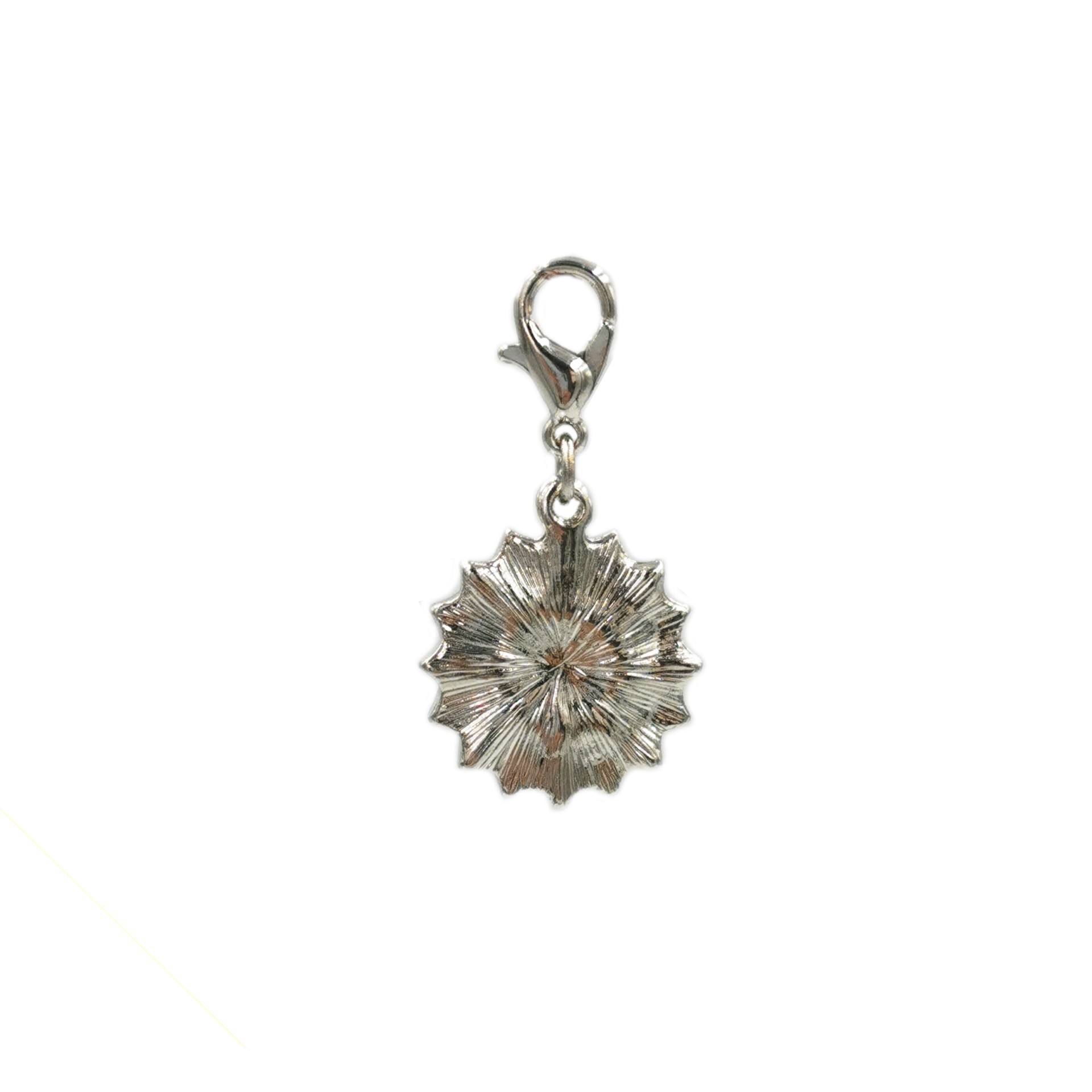 slide 4 of 4, Charmalong Yellow & Rhodium Sunflower Charm By Bead Landing, 1.75 in x 1.25 in x 0.25 in
