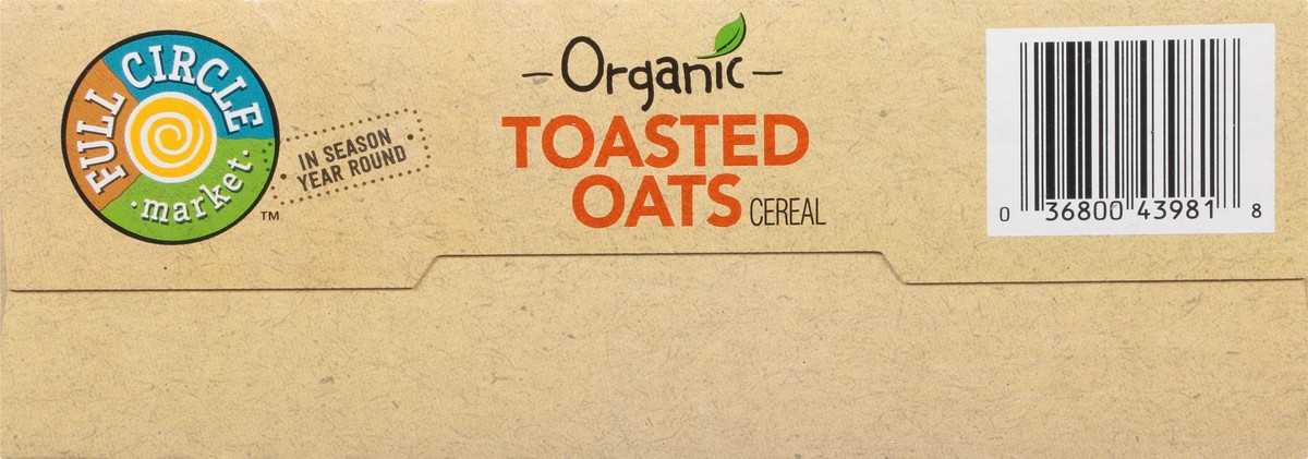 slide 4 of 9, Full Circle Market Organic Toasted Oats Cereal 12 oz, 12 oz