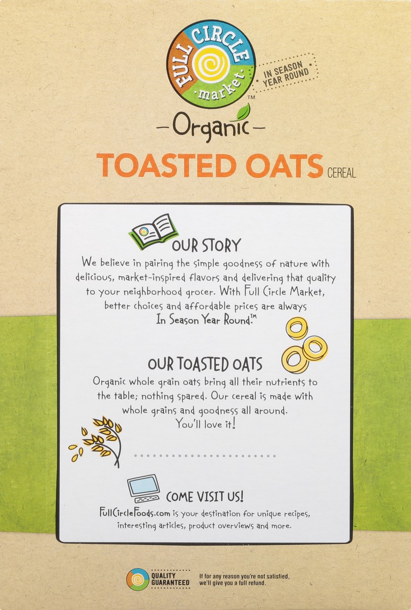 slide 5 of 9, Full Circle Market Organic Toasted Oats Cereal 12 oz, 12 oz