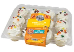 Give & Go two-bite Mini Vanilla Cupcakes