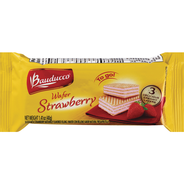 slide 1 of 1, Bauducco Strawberry Wafers, 1.4 oz