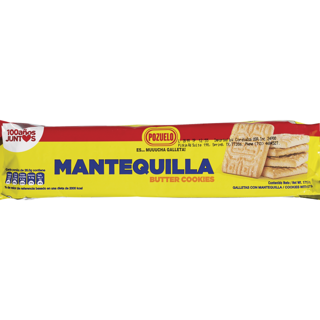 slide 1 of 1, Pozuelo Butter Cookies, Mantequilla, 6 oz