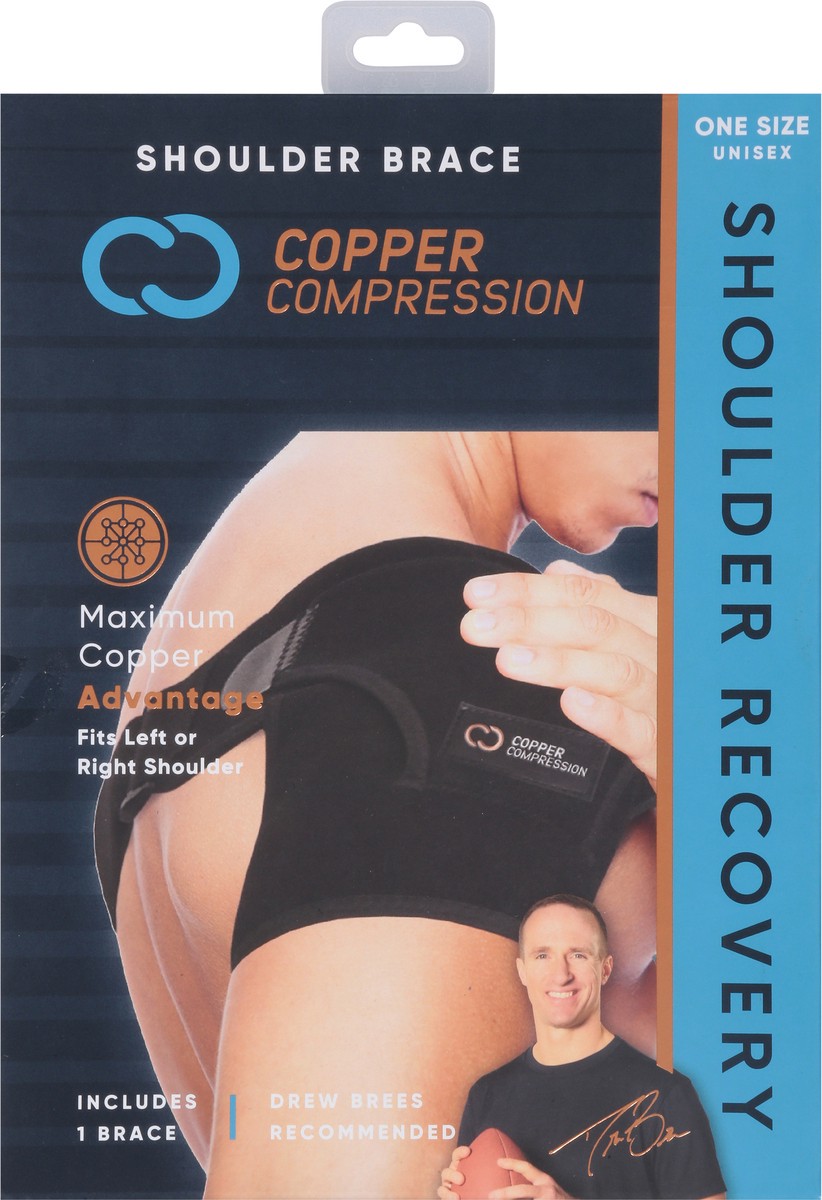 slide 6 of 12, Copper Compression One Size Unisex Advantage Shoulder Brace One Size 1 ea, 1 ct
