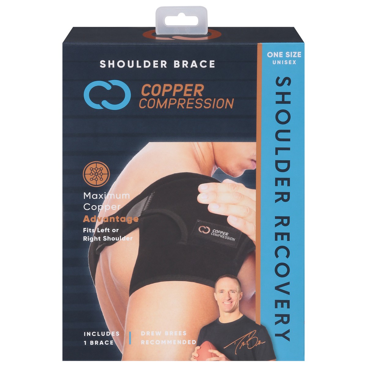 slide 12 of 12, Copper Compression One Size Unisex Advantage Shoulder Brace One Size 1 ea, 1 ct
