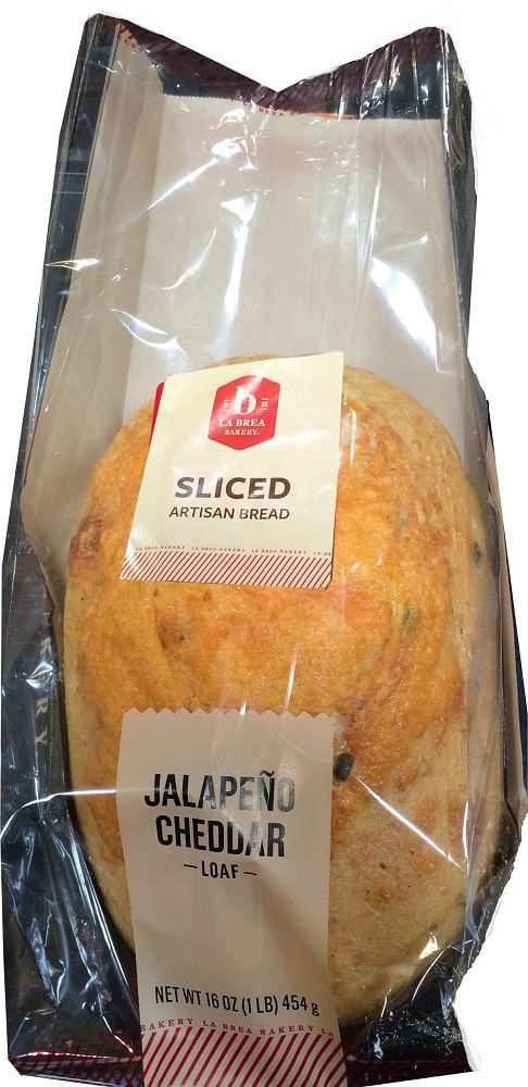 slide 1 of 1, La Brea Bakery Sliced Jalapeno Cheddar Bread, 16 oz