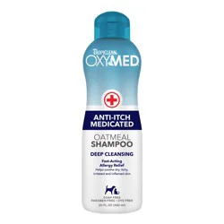 TropiClean OxyMed Medicated Anti-Itch Shampoo for Pets, 20 oz