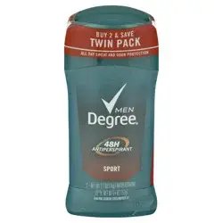 Degree Men Original Protection Antiperspirant Deodorant Sport, Twin Pack
