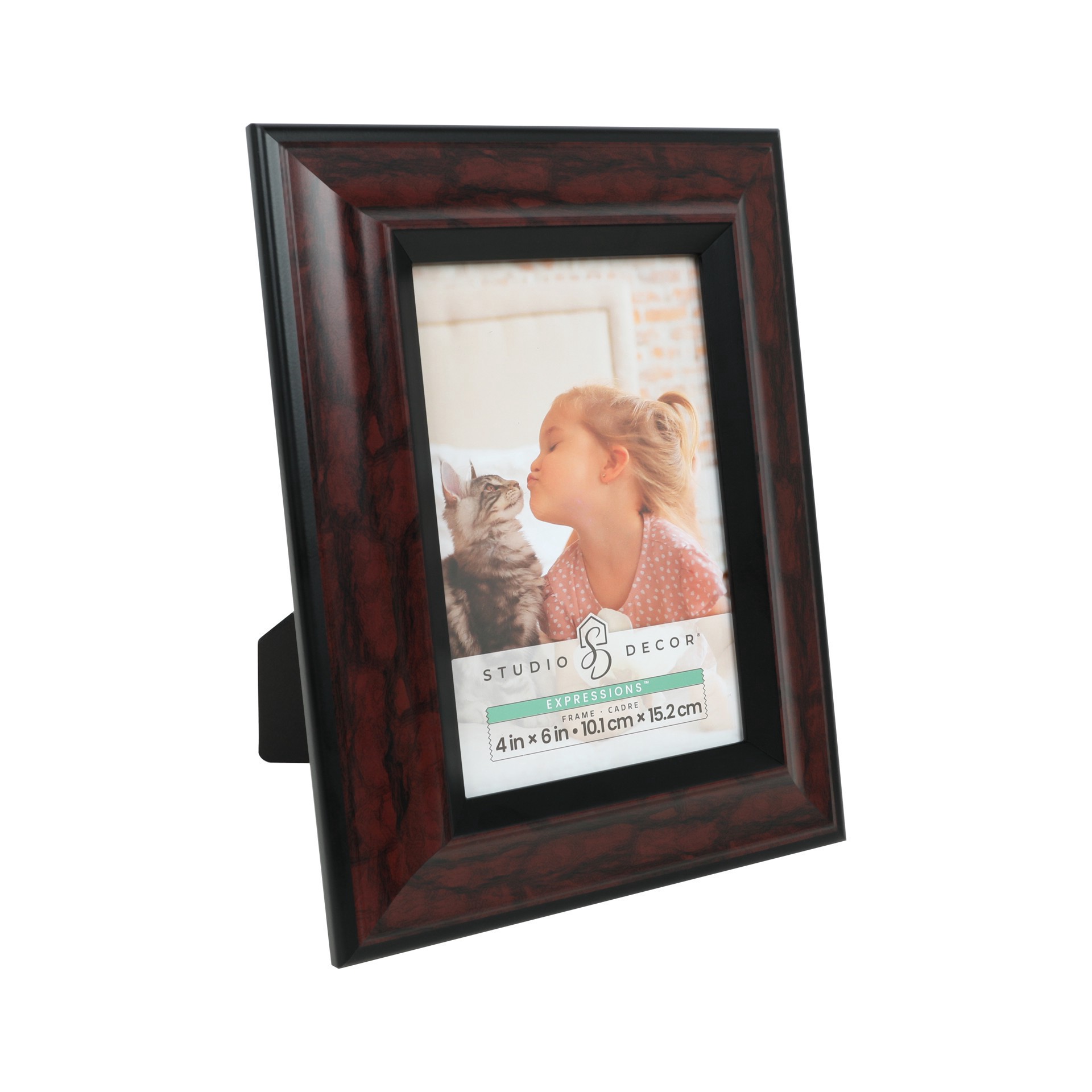 slide 2 of 6, Expressions 4" X 6" Red Marble Finish Frame By Studio Decor, 4 in x 6 in