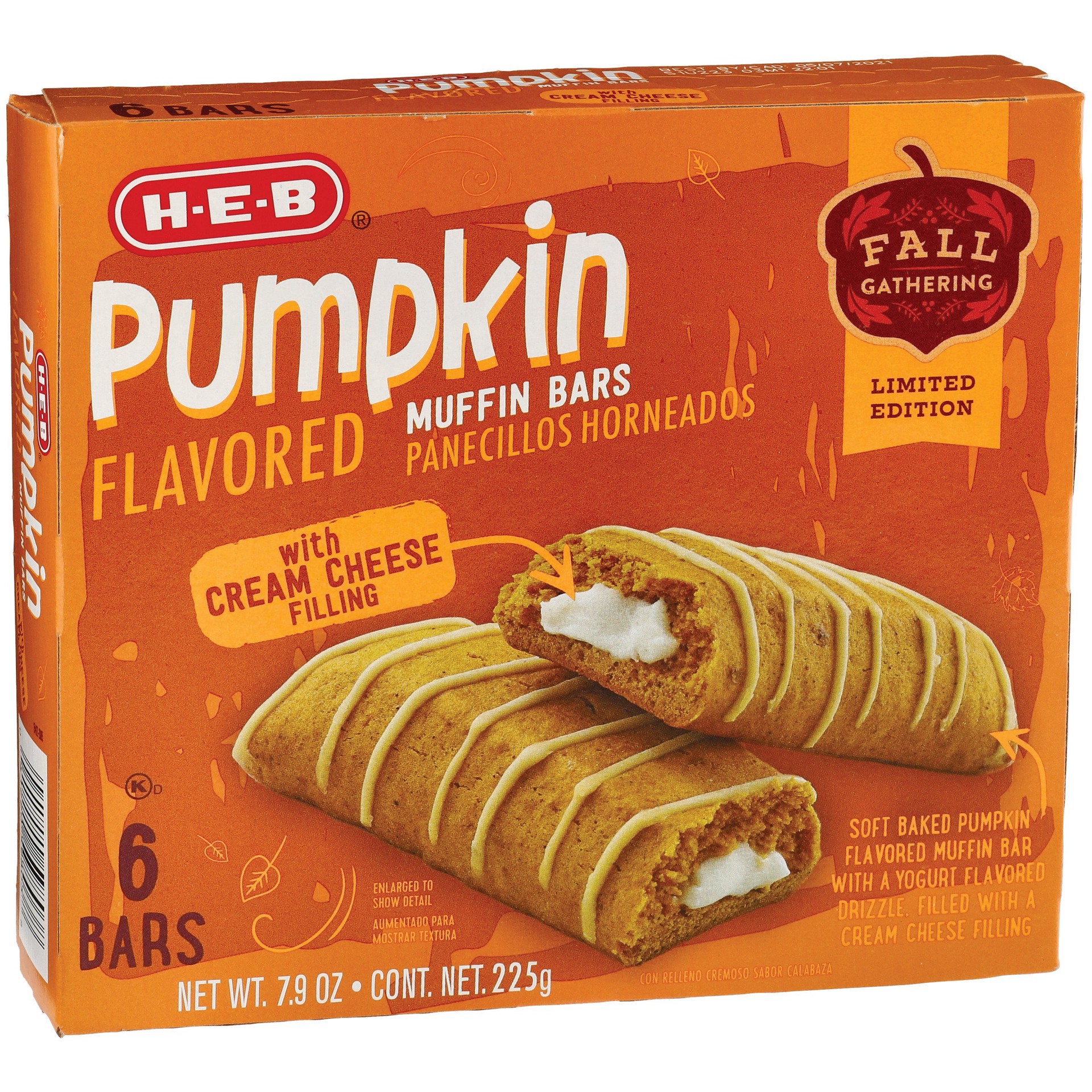 slide 1 of 1, H-B Select Ingredients Pumpkin Muffin Bars - 6 ct, 6 ct