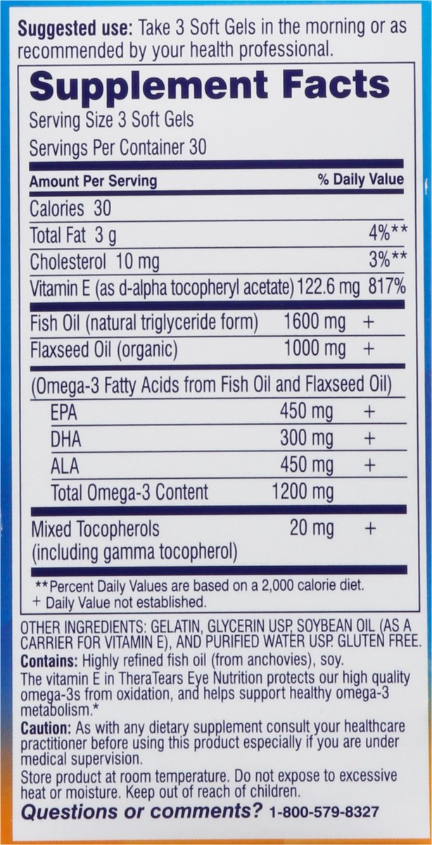 slide 7 of 14, TheraTears Eye Nutrition 90 Soft Gels, 90 ct