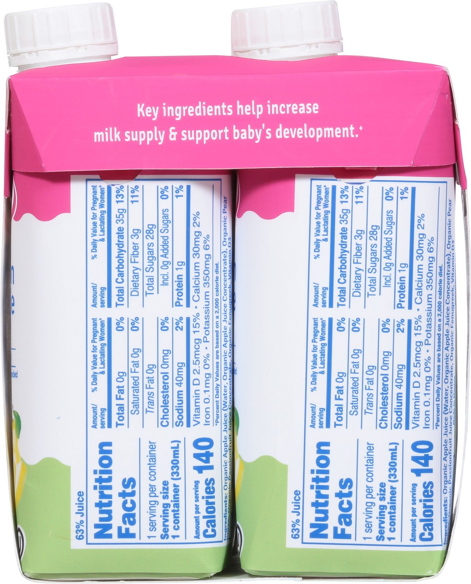 slide 15 of 15, Sweetie Pie Organics Apple Pear Lactation Smoothie 4 - 11 fl oz Cartons, 4 ct