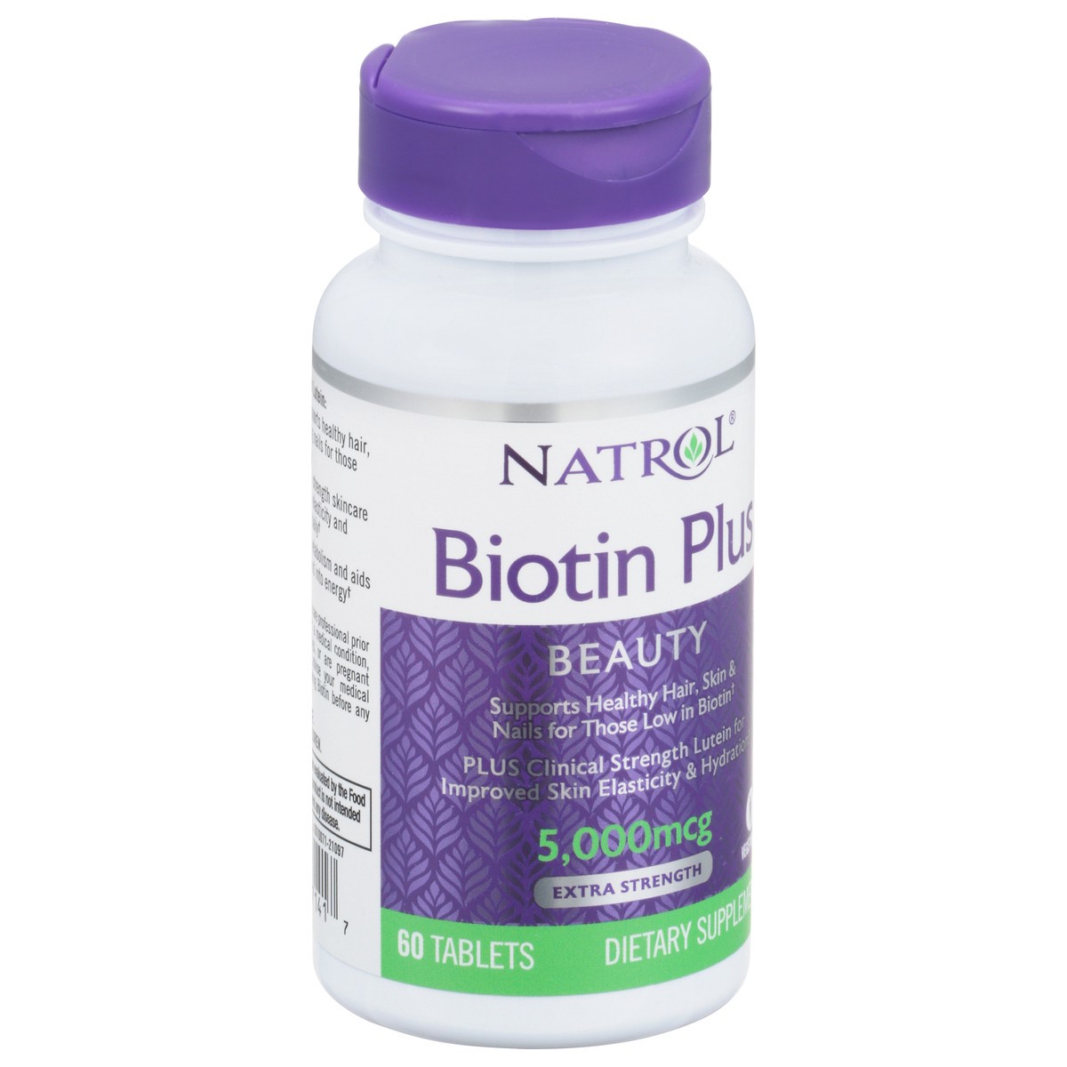 slide 8 of 14, Natrol Tablets 5000 mcg Extra Strength Beauty Biotin Plus 60 ea, 60 ct