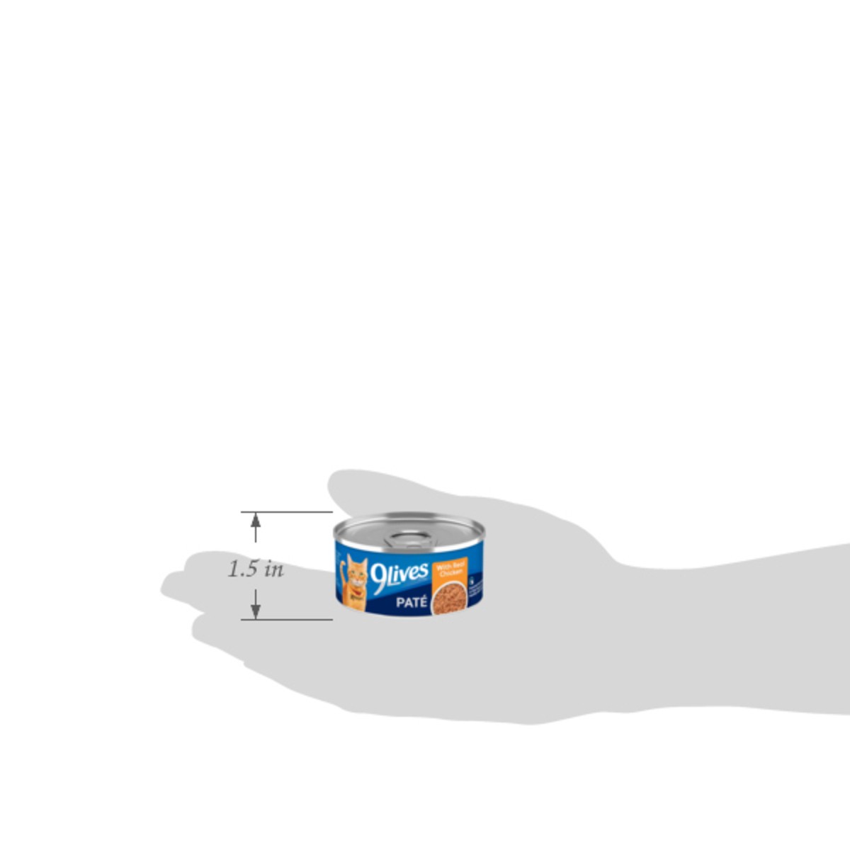 slide 12 of 15, 9Lives Paté Wet Cat Food with Real Chicken, 5.5 oz Can, 5.5 oz